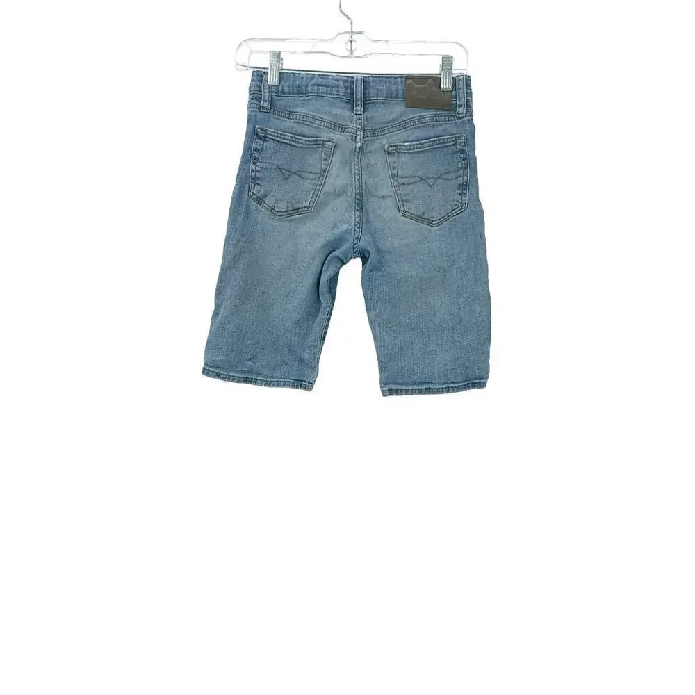 Polo Ralph Lauren The Sullivan Slim Jean Shorts Denim Stretch Blue Size 12